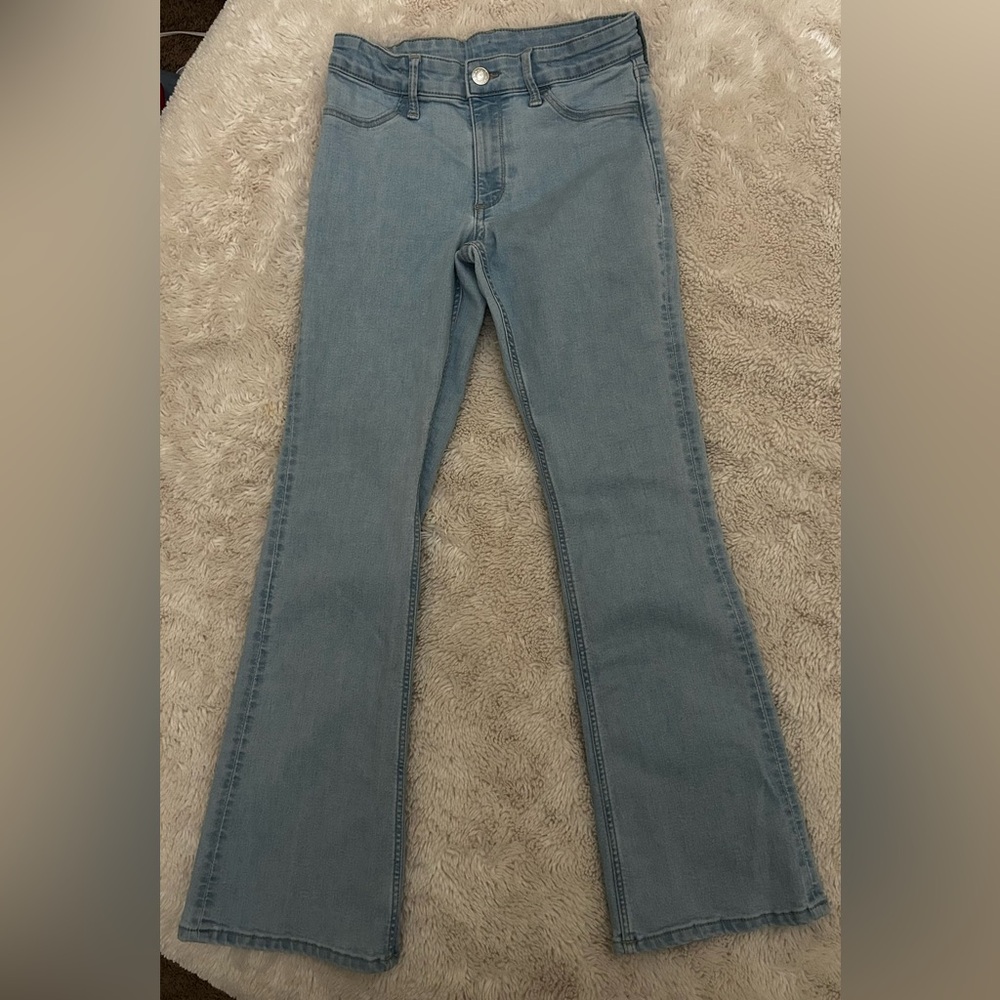 H&M Girls Size 12 Adjustable Flair Jeans - Picture 2 of 5